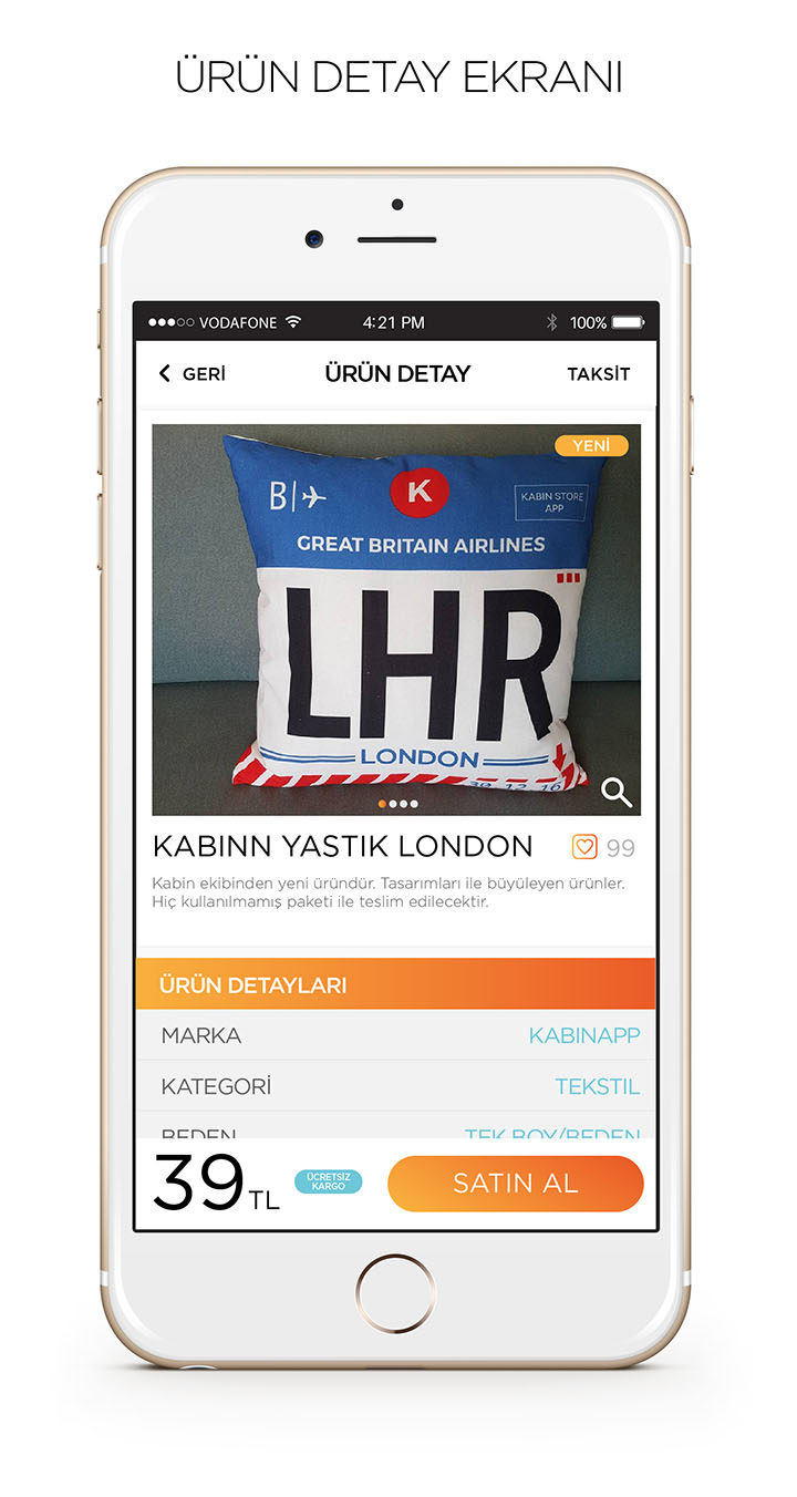 KABİN STORE APP Mobil Uygulama